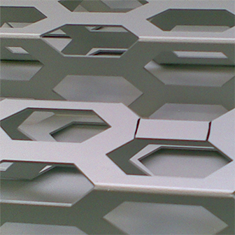 铝板冲孔装饰网细节展示