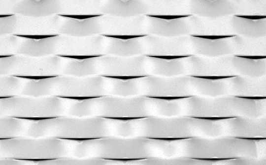 铝板拉伸装饰网不同的开孔率展示